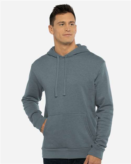 Next Level Unisex Malibu Hoodie Sweatshirt - 9302 Heather Slate Blue