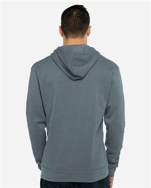 Next Level Unisex Malibu Hoodie Sweatshirt - 9302 Heather Slate Blue