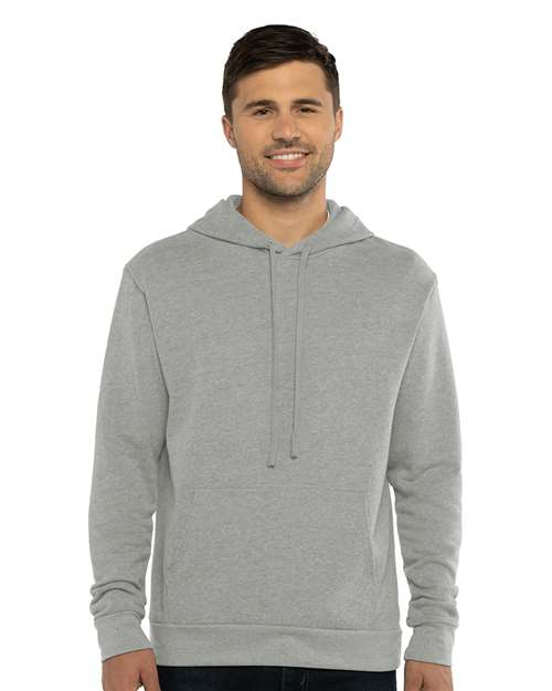 Next Level Unisex Laguna Sueded Hoodie Sweatshirt - 9304 Heather Grey