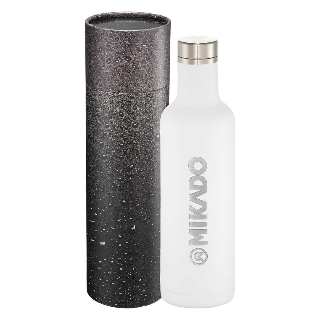 Pinto Copper Vac Bottle 25oz With Cylindrical Box - 1626-79 White