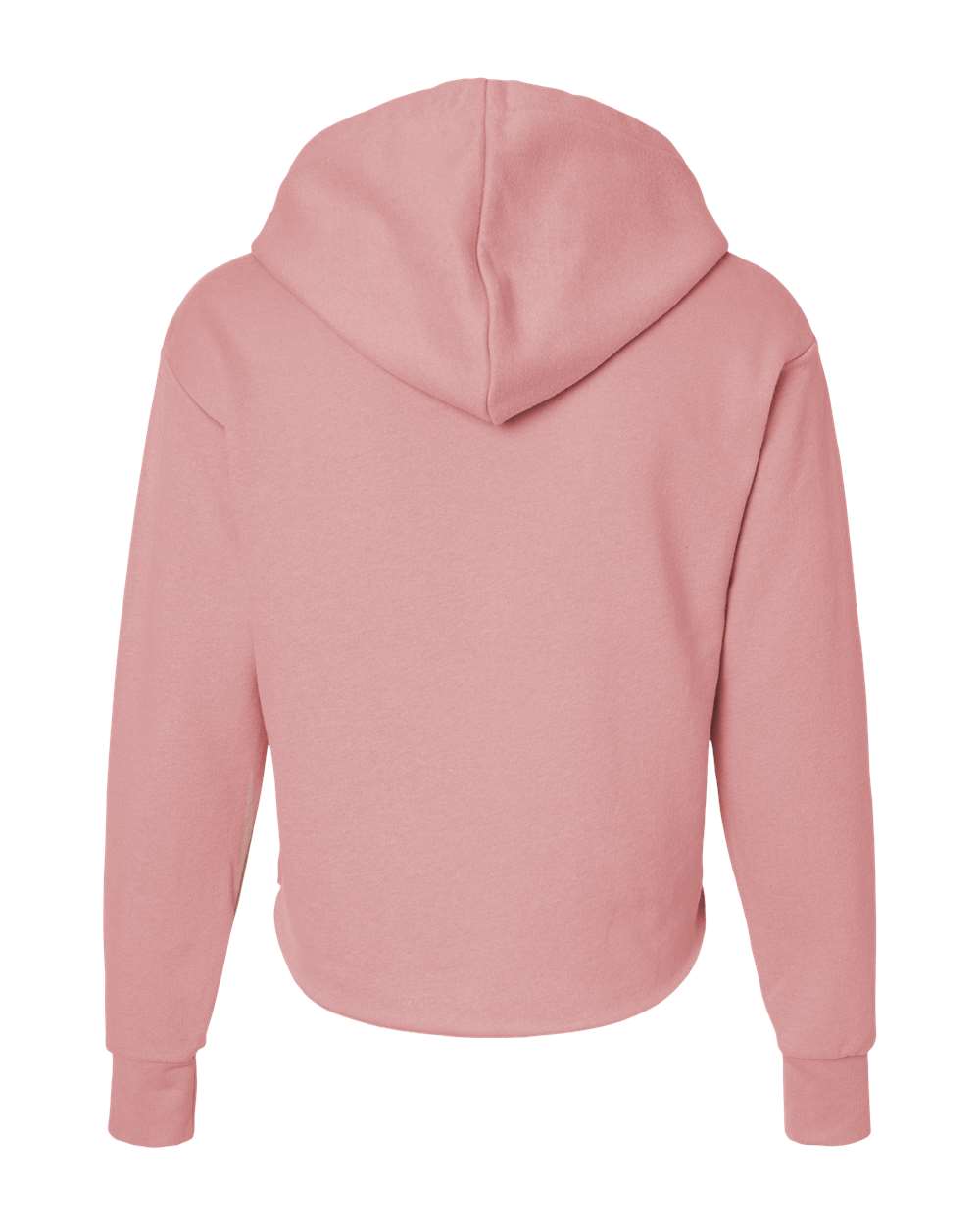 Next Level Women's Laguna Sueded Raw Edge Crop Hoodie Sweatshirt - 9384 Desert Pink