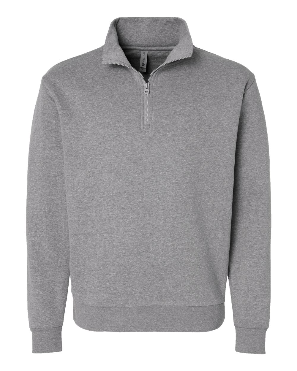 Next Level Unisex Fleece Quarter-Zip Pullover - 9643 Heather Grey