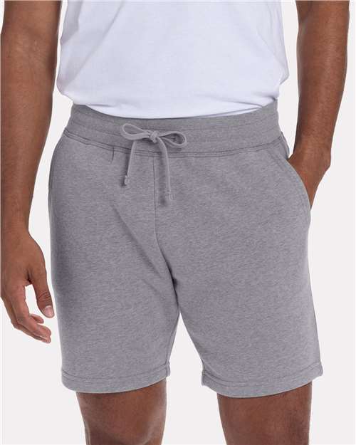 Next Level Unisex Fleece Sweat Shorts - 9903 - 9903N Heather Grey