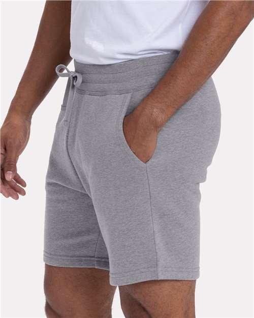 Next Level Unisex Fleece Sweat Shorts - 9903 - 9903N Heather Grey