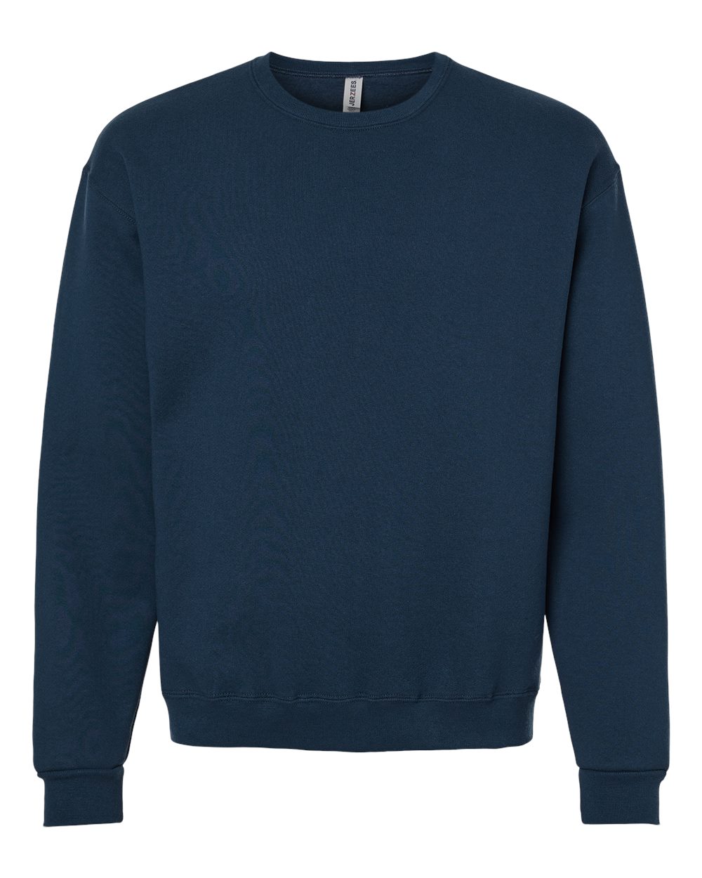 JERZEES Unisex Rugged Crewneck Sweatshirt - C12MR Washed Navy