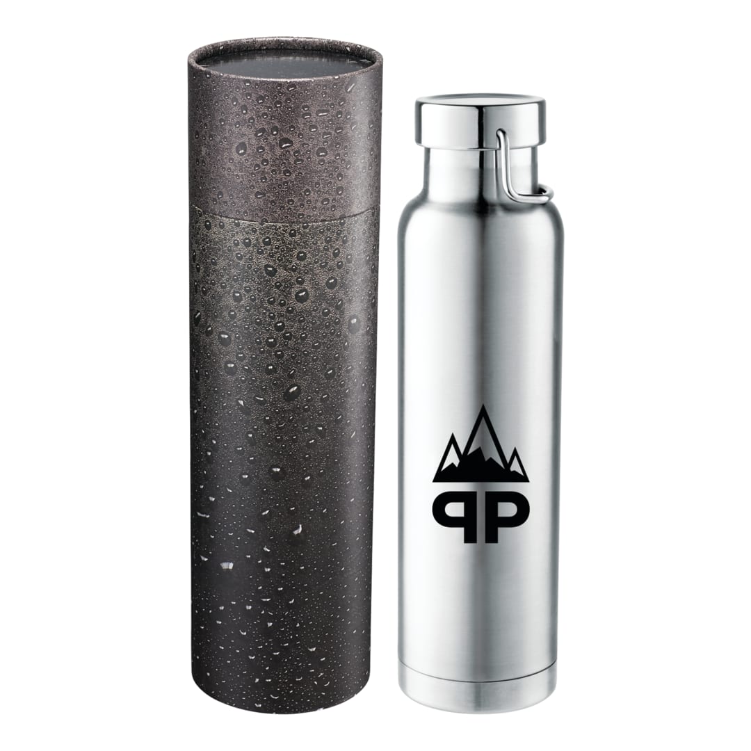 Thor Copper Vac Bottle 22oz With Cylindrical Box - 1626-81 Silver