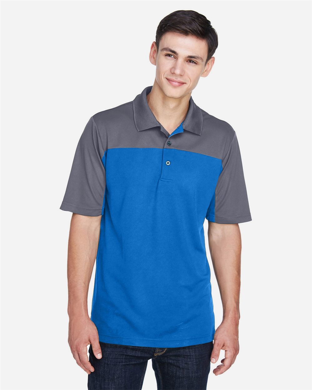Devon & Jones Men's Balance Colorblock Performance Piqué Polo - CE101