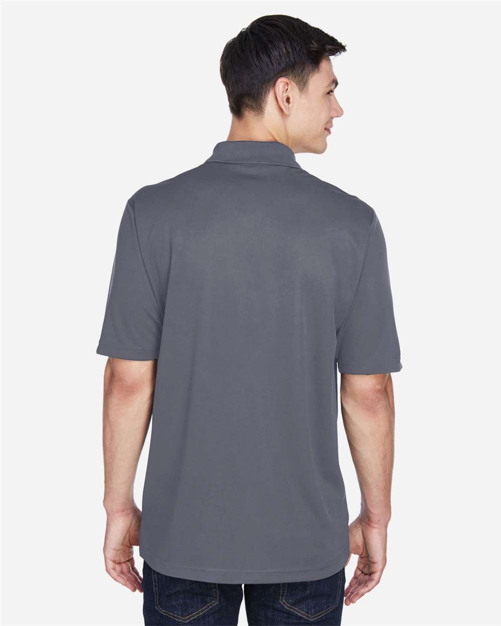 Core365 Men's Balance Colorblock Performance Piqué Polo - CE101 Black- Carbon