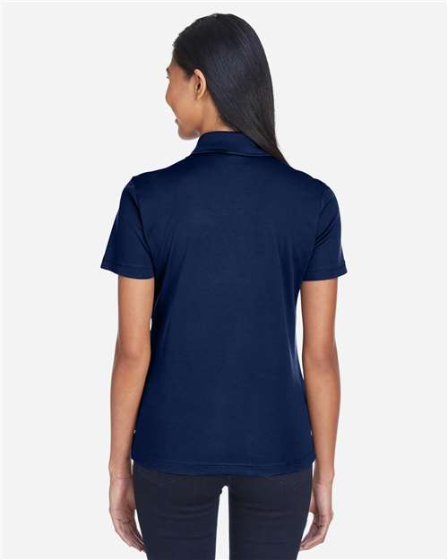 Core365 Women's Balance Colorblock Performance Piqué Polo - CE101W Electric Blue- Classic Navy