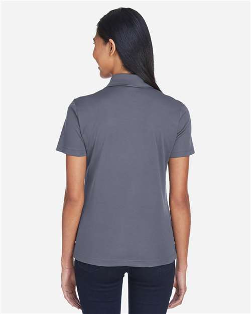 Core365 Women's Balance Colorblock Performance Piqué Polo - CE101W True Royal- Carbon