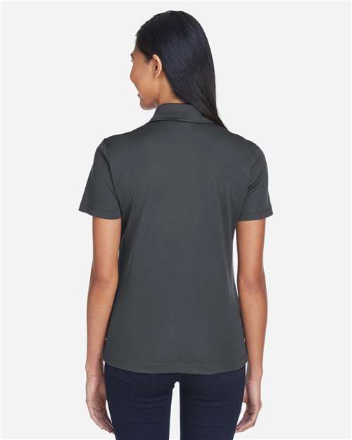 Core365 Women's Balance Colorblock Performance Piqué Polo - CE101W Classic Red- Carbon