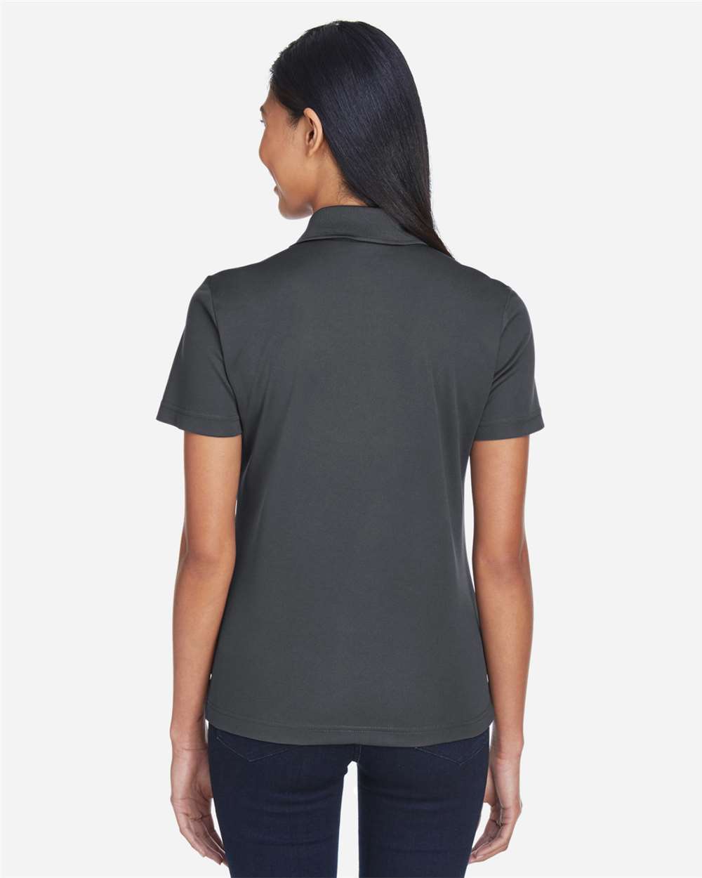 Core365 Women's Balance Colorblock Performance Piqué Polo - CE101W Classic Red- Carbon