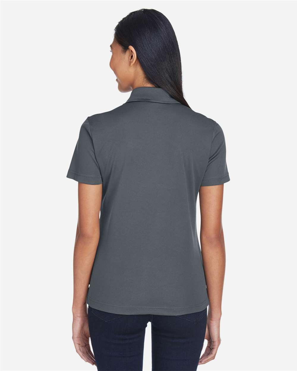 Core365 Women's Balance Colorblock Performance Piqué Polo - CE101W Forest- Carbon