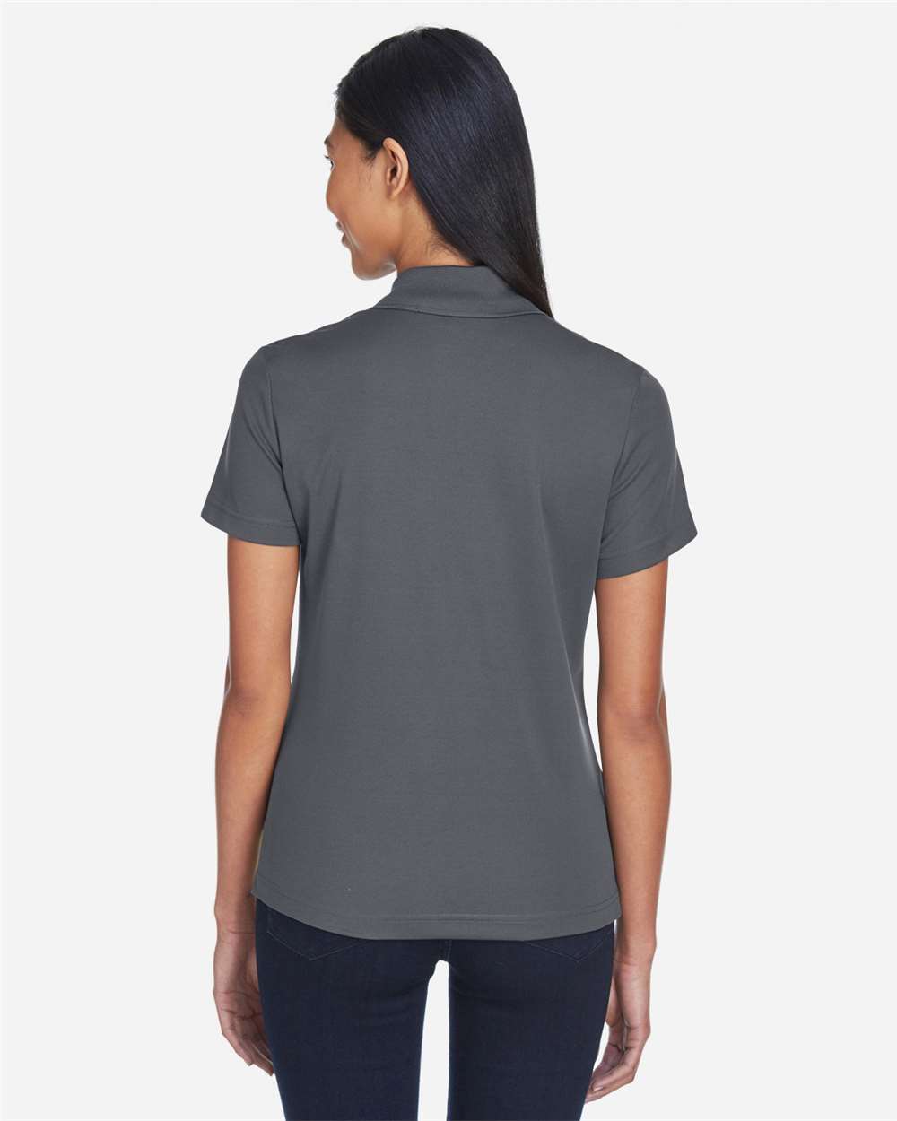 Core365 Women's Balance Colorblock Performance Piqué Polo - CE101W Safety Yellow- Carbon