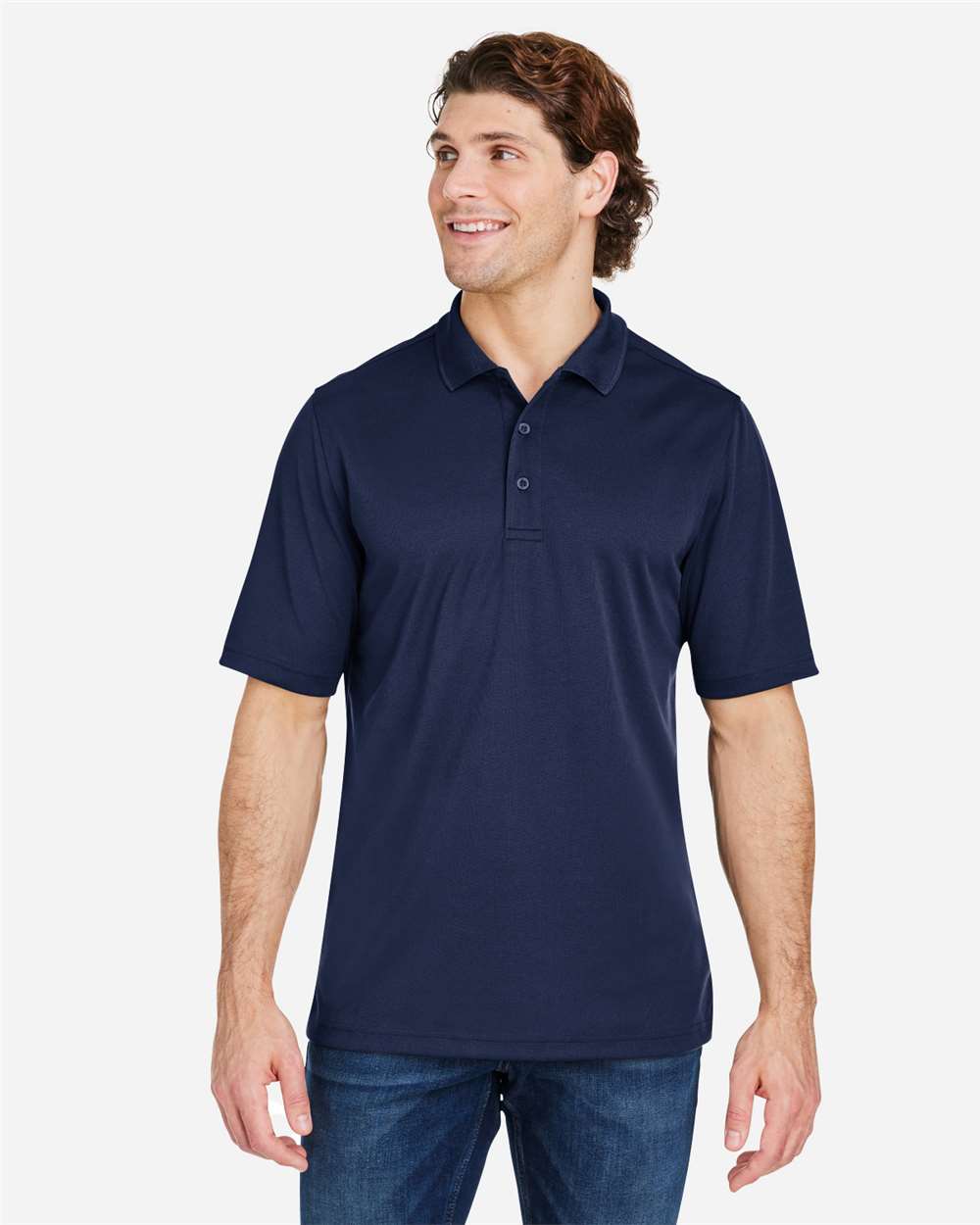 Core365 Men's Market Snag Protect Mesh Polo - CE104 Classic Navy