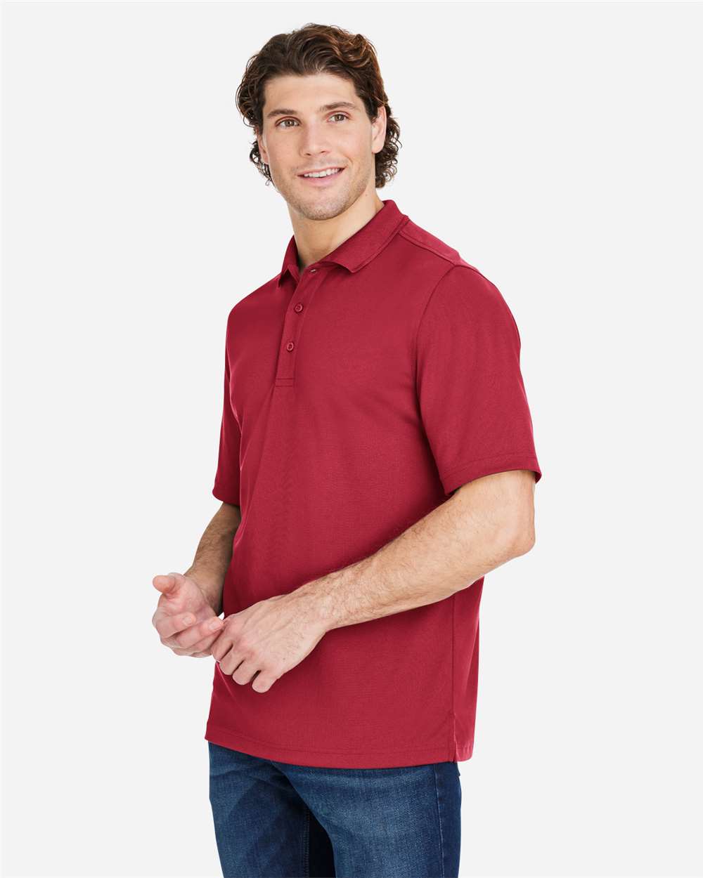 Core365 Men's Market Snag Protect Mesh Polo - CE104 Classic Red