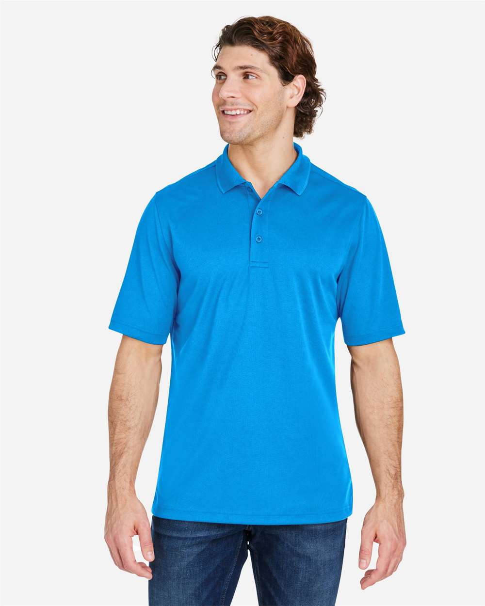 Core365 Men's Market Snag Protect Mesh Polo - CE104 Electric Blue