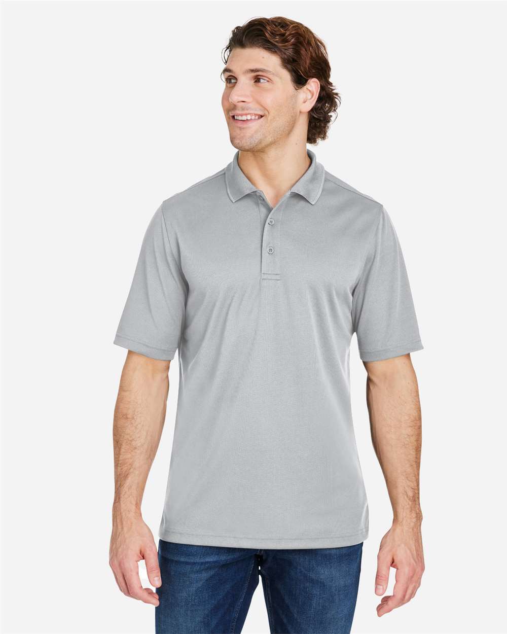 Core365 Men's Market Snag Protect Mesh Polo - CE104 Platinum