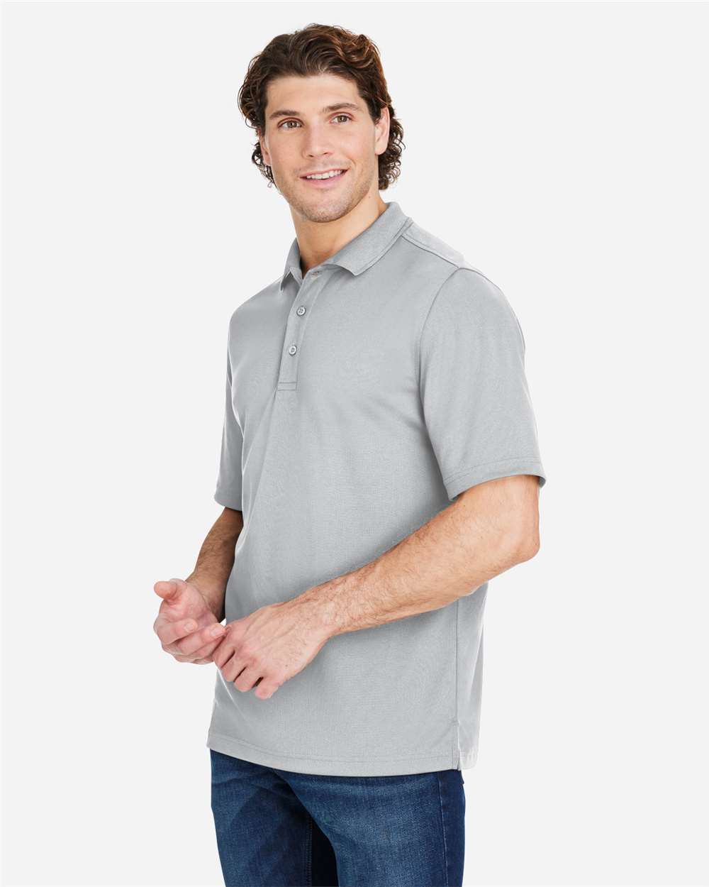 Core365 Men's Market Snag Protect Mesh Polo - CE104 Platinum