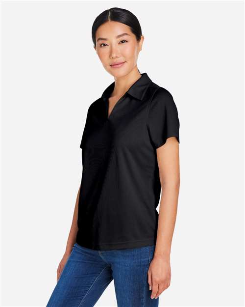 Core365 Women's Market Snag Protect Mesh Polo - CE104W Black