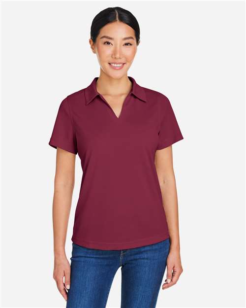 Core365 Women's Market Snag Protect Mesh Polo - CE104W Burgundy