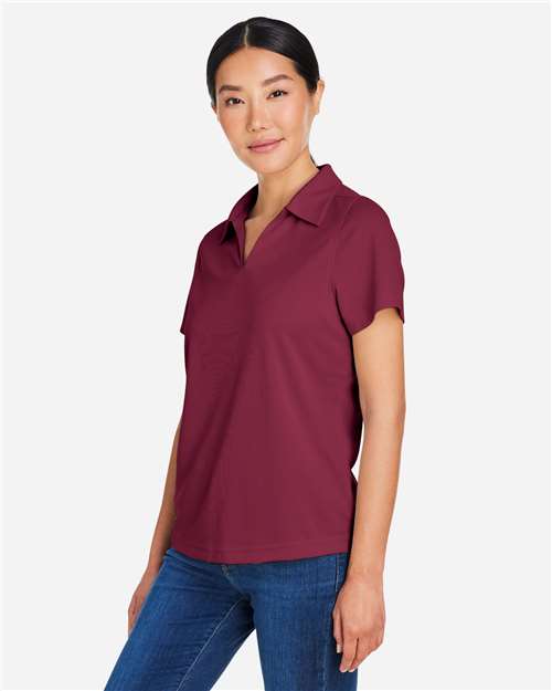 Core365 Women's Market Snag Protect Mesh Polo - CE104W Burgundy
