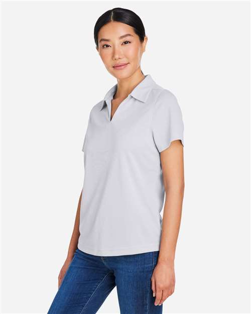 Core365 Women's Market Snag Protect Mesh Polo - CE104W Platinum