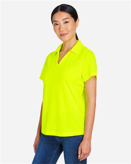 Core365 Women's Market Snag Protect Mesh Polo - CE104W Safety Yellow