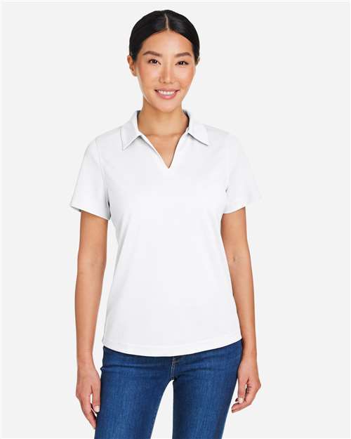 Core365 Women's Market Snag Protect Mesh Polo - CE104W White