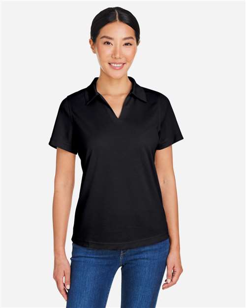 Core365 Women's Market Snag Protect Mesh Polo - CE104W Black