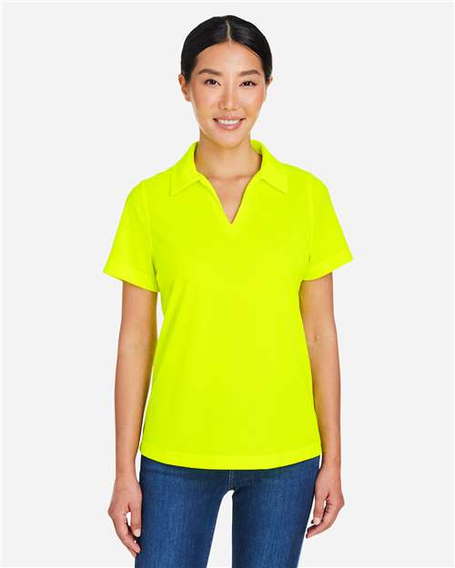Core365 Women's Market Snag Protect Mesh Polo - CE104W Safety Yellow