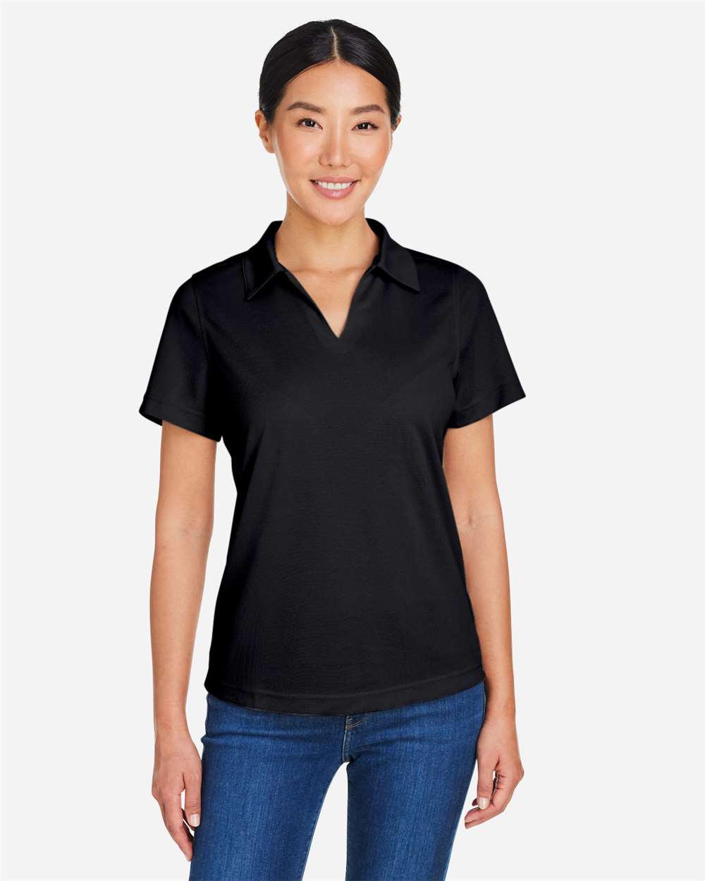 Core365 Women's Market Snag Protect Mesh Polo - CE104W Black