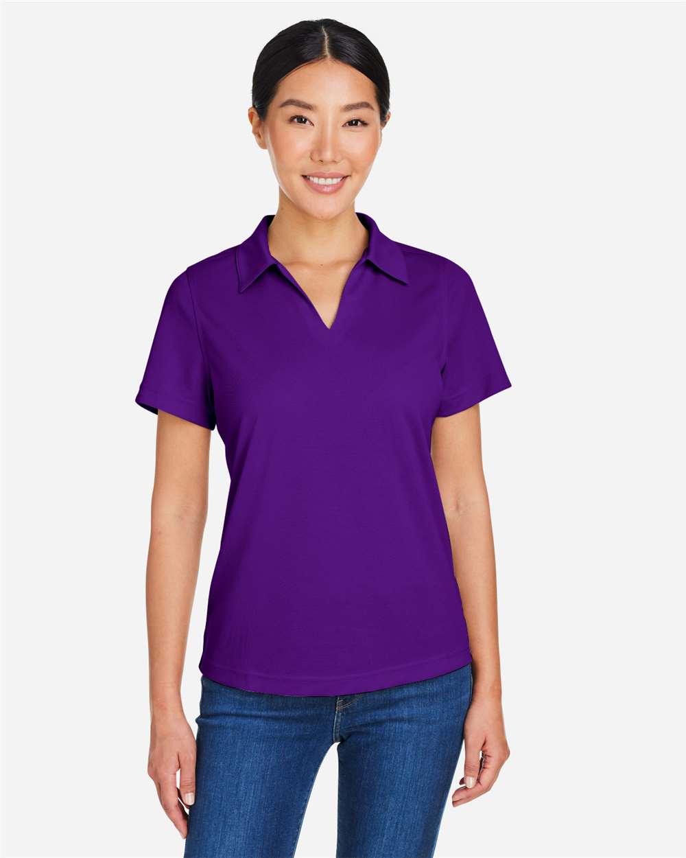 Core365 Women's Market Snag Protect Mesh Polo - CE104W Campus Purple