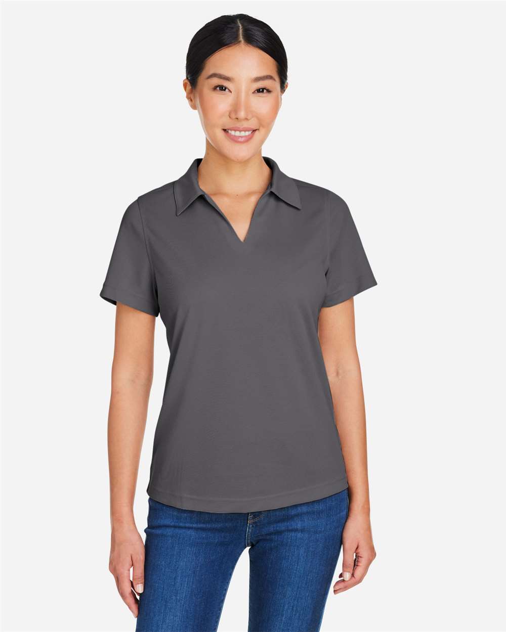 Core365 Women's Market Snag Protect Mesh Polo - CE104W Carbon