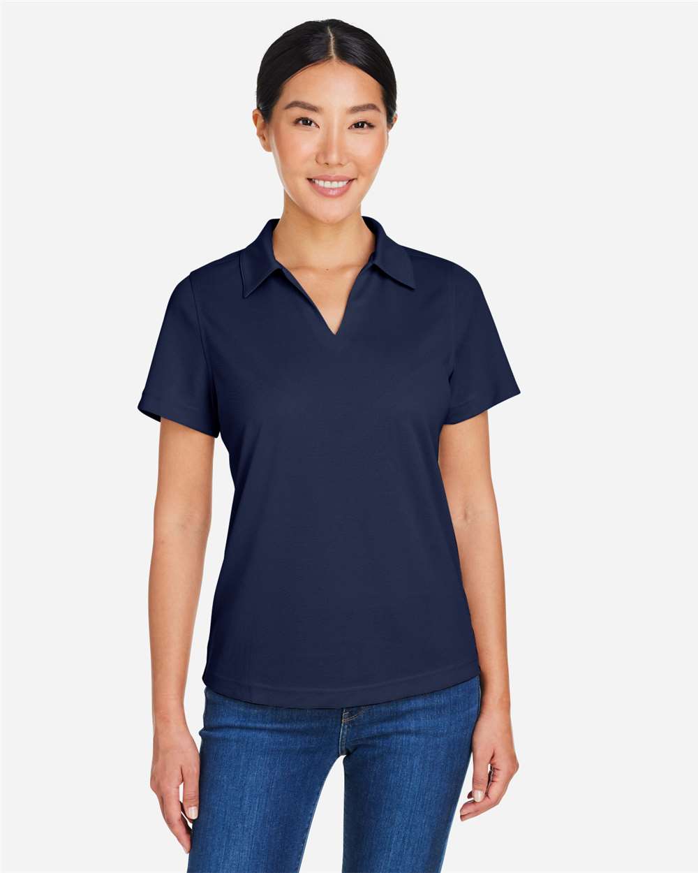 Core365 Women's Market Snag Protect Mesh Polo - CE104W Classic Navy