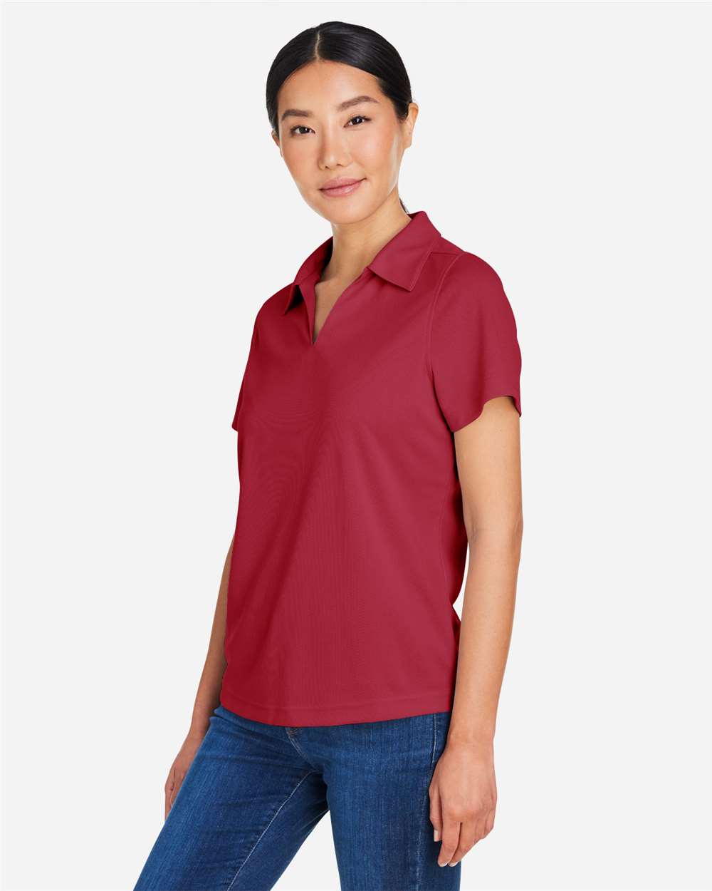 Core365 Women's Market Snag Protect Mesh Polo - CE104W Classic Red