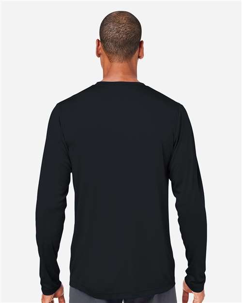 Core365 Unisex Capital Long Sleeve Performance T-Shirt - CE10L Black