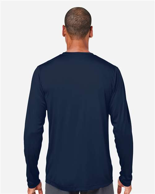 Core365 Unisex Capital Long Sleeve Performance T-Shirt - CE10L Classic Navy