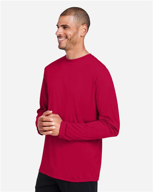 Core365 Unisex Capital Long Sleeve Performance T-Shirt - CE10L Classic Red
