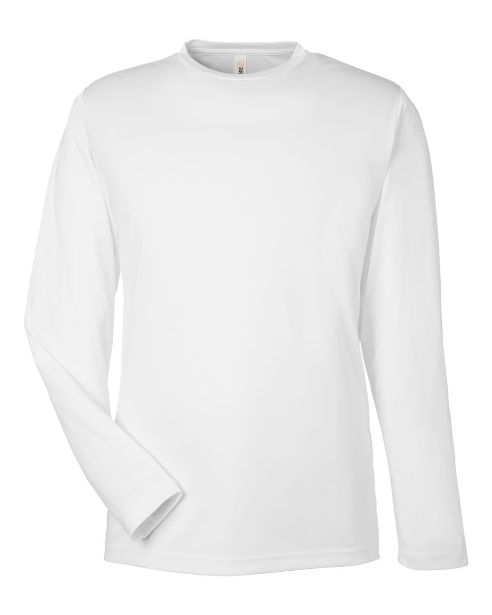 Core365 Unisex Capital Long Sleeve Performance T-Shirt - CE10L White