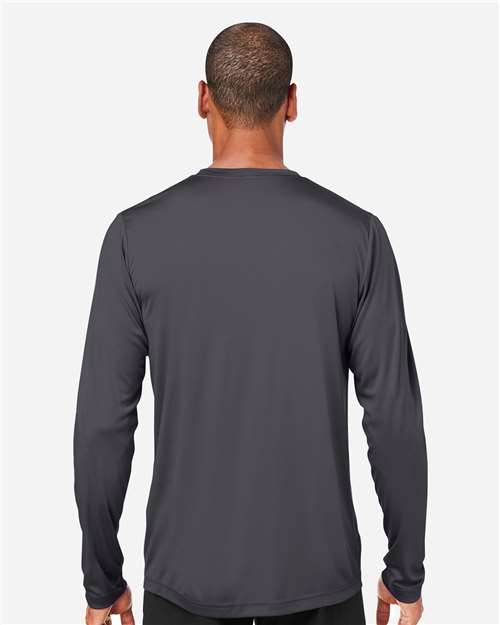 Core365 Unisex Capital Long Sleeve Performance T-Shirt - CE10L Carbon
