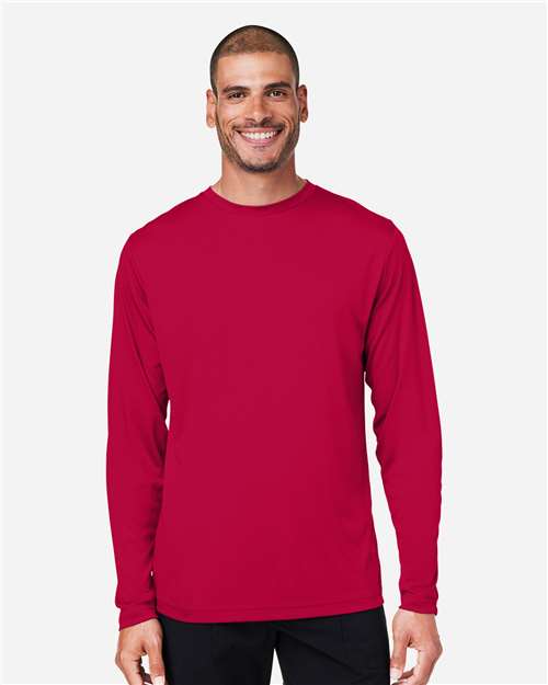 Core365 Unisex Capital Long Sleeve Performance T-Shirt - CE10L Classic Red