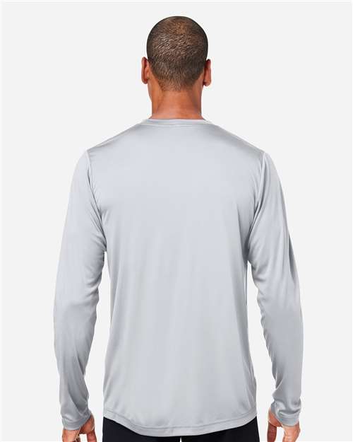 Core365 Unisex Capital Long Sleeve Performance T-Shirt - CE10L Platinum