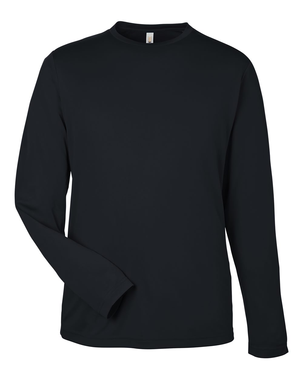 Core365 Unisex Capital Long Sleeve Performance T-Shirt - CE10L Black