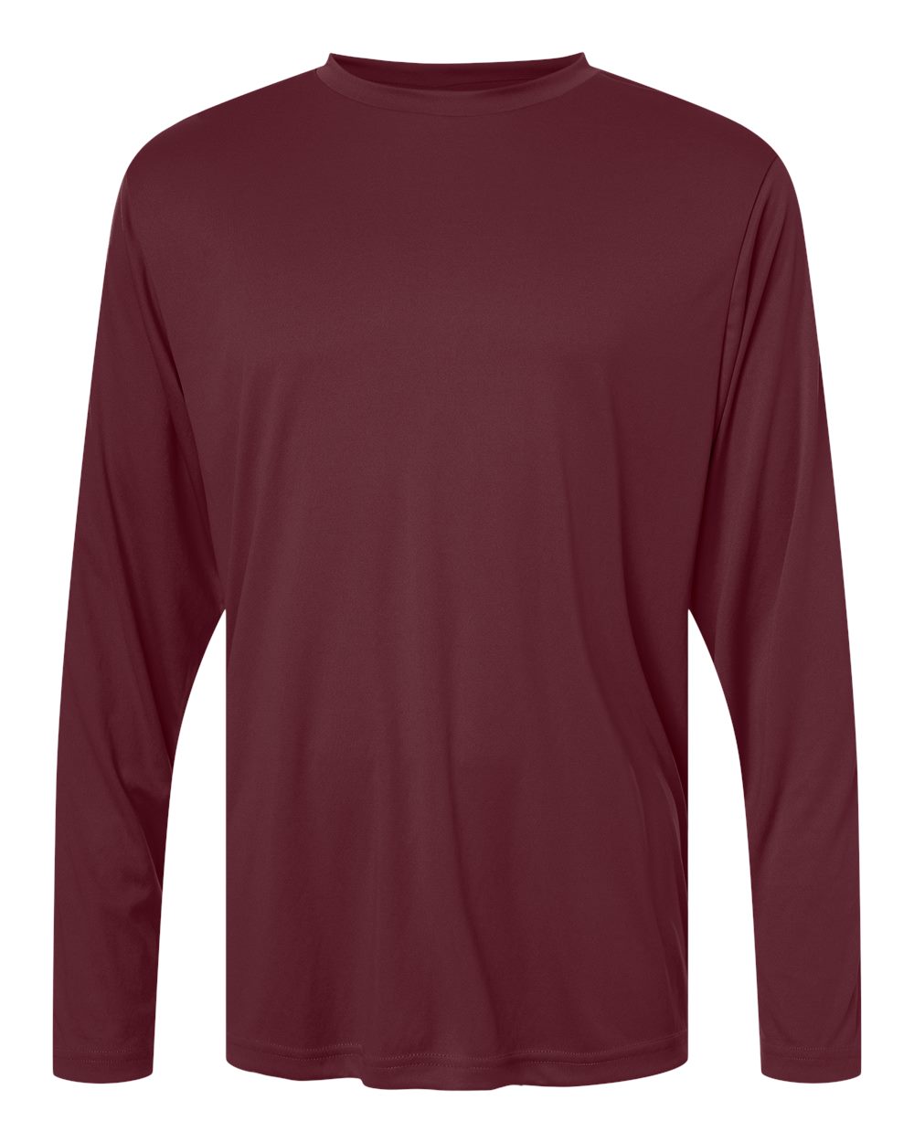 Core365 Unisex Capital Long Sleeve Performance T-Shirt - CE10L Burgundy