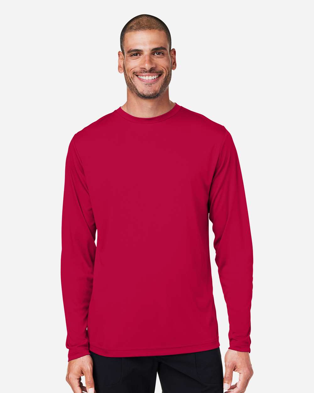 Core365 Unisex Capital Long Sleeve Performance T-Shirt - CE10L Classic Red