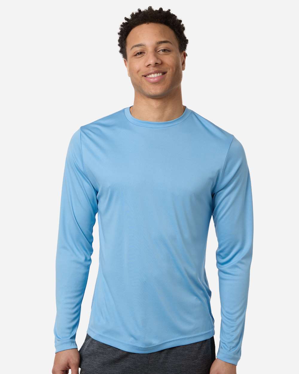 Core365 Unisex Capital Long Sleeve Performance T-Shirt - CE10L Columbia Blue