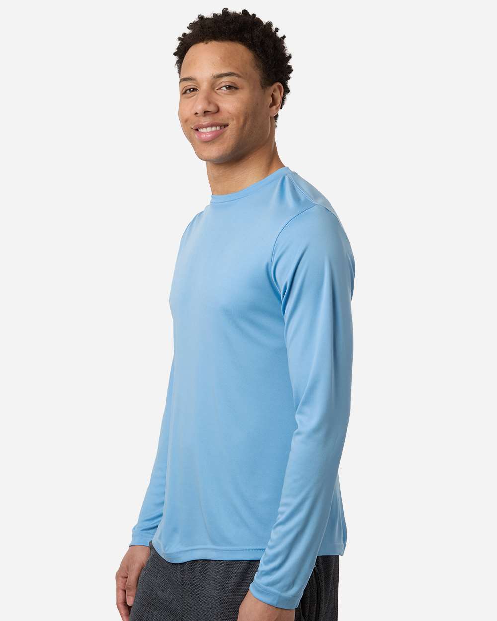 Core365 Unisex Capital Long Sleeve Performance T-Shirt - CE10L Columbia Blue