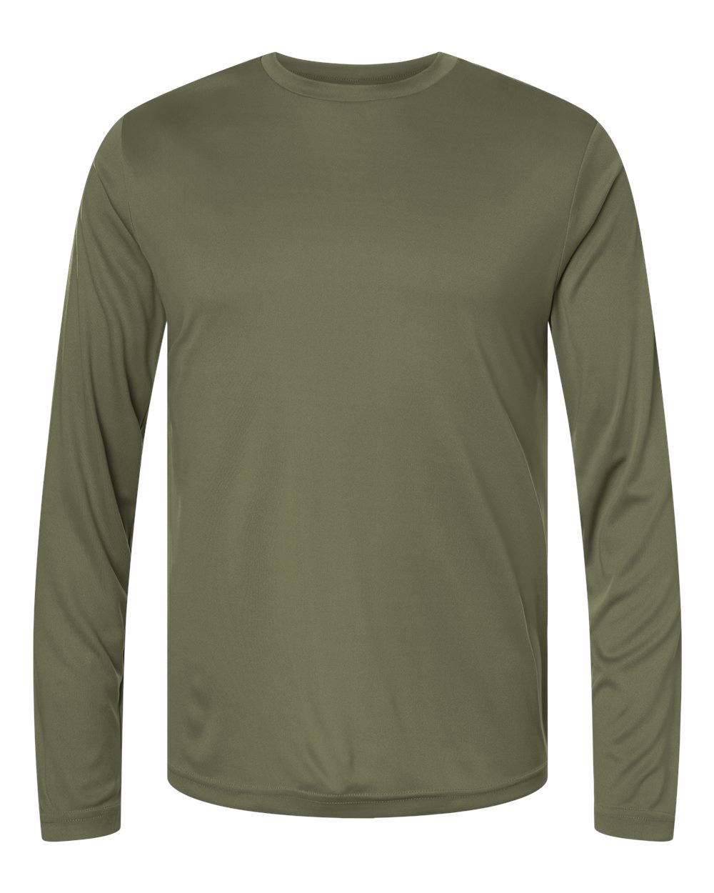 Core365 Unisex Capital Long Sleeve Performance T-Shirt - CE10L Military Green