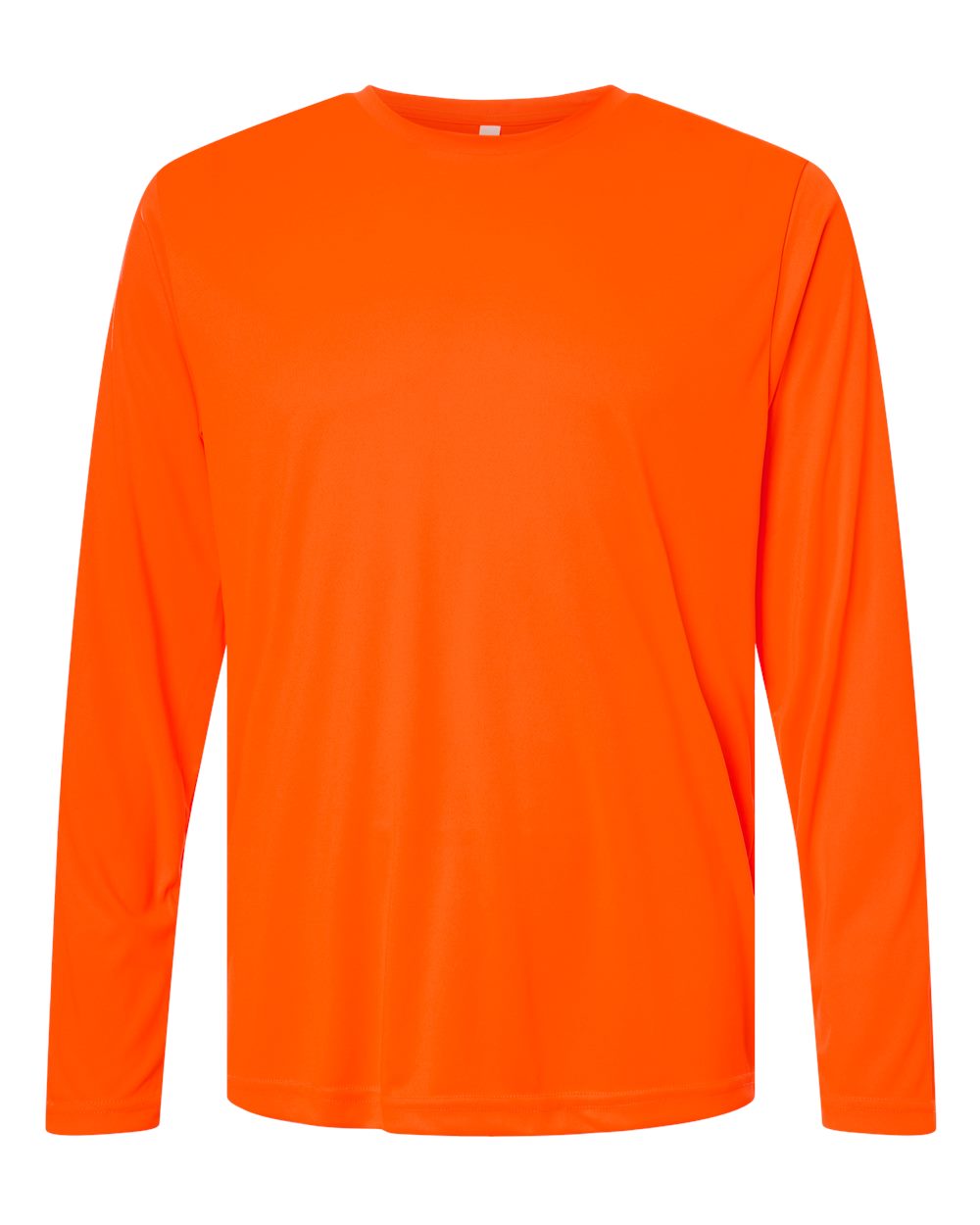 Core365 Unisex Capital Long Sleeve Performance T-Shirt - CE10L Safety Orange